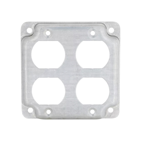 Cubierta de 4" para 2 Contactos Dúplex.