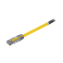Cable de Parcheo UTP, Cat6A, 24 AWG, CM, Color Amarillo, 2.13 Metros (7 Pies)