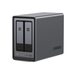 NASync DXP2800 | SO UGOS Pro | Intel N100 12th Gen Intel® 4 Core™ | 2 Bahías SATA hasta 48TB | 2-Bahias (M.2 NVMe) hasta 16T