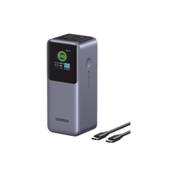 Power Bank de 20000mAh | 3 Salidas 130W Max. | USB-A + 2 USB-C | PD 3.0 | QC3.0 | FCP | SCP | Pantalla Inteligente | Carcasa Ign