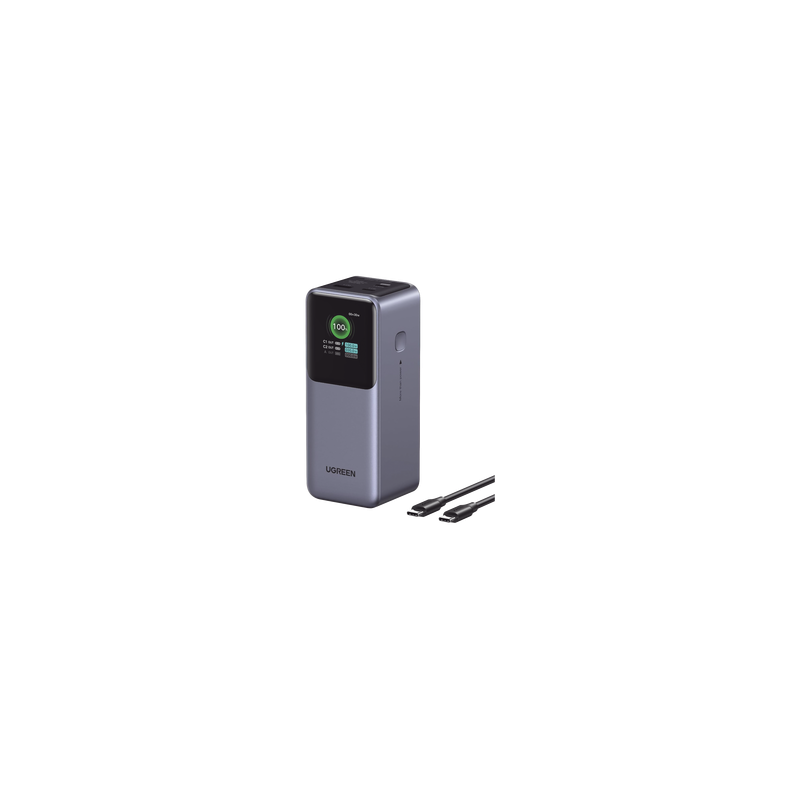 Power Bank de 20000mAh | 3 Salidas 130W Max. | USB-A + 2 USB-C | PD 3.0 | QC3.0 | FCP | SCP | Pantalla Inteligente | Carcasa Ign