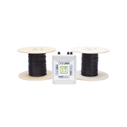 MICALERT Cable Sensor para Paredes, barandales, rejas rigidas / 2 zonas de 152 metros / 304 Metros de protección total/Tarjeta 