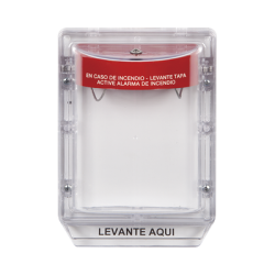 Cubierta Protectora de Policarbonato Serie Stopper IIÆ, Con Bocina, Sin Espaciador, Montaje Empotrado, Etiqueta en Español