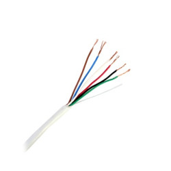 Bobina de 305 Metros (1000 Pies) / 6 x 22 AWG / Cable de Cobre / Tipo CMR / Para Interior / Para Aplicaciones de Control de Acce