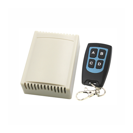 Receptor con Control Remoto de 4 Canales / Soporta 40 Transmisores