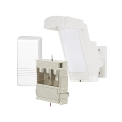 Detector de Movimiento PIR Antimascara / 100% Exterior / Inalámbrico / Hasta 12 metros a 85° de cobertura/ Instalación a 3 me