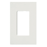 Tapa Color Blanco para interruptor o dimmer Lutron, 1 gang, limpio y moderno