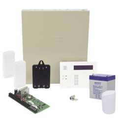 Panel de Alarma VISTA48LA Teclado Alfanumérico con Receptor Inalámbrico, Batería, Transformador, Sensor de Movimiento y 2 Con