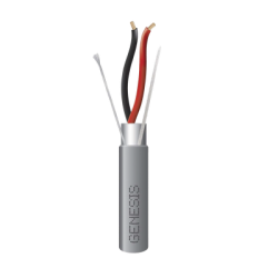 Carrete de 305 Metros (1000 Pies) de Cable / 2 x 16 AWG / Riser / Blindado / Tipo CMR-CL3R-FPLR-FT4 / Color Gris / Aplicaciones 