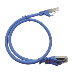 Patch Cord Cat6A 10G Blindado 1.0 Metro (3.28 Pies) Azul