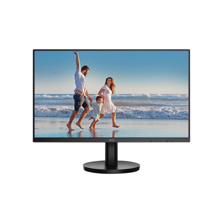Monitor LED de 23.8" VESA, Resolución 1920 x 1080 Pixeles, Entradas de Video VGA/HDMI. Panel VA LCD Backlight LED. Ultra Delgad