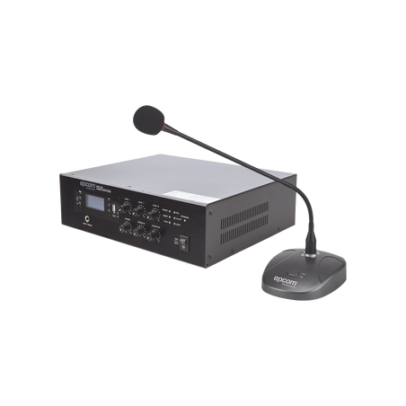 KIT de Amplificador de 120W Modelo SFB120 | más Micrófono de Escritorio Modelo SF621A