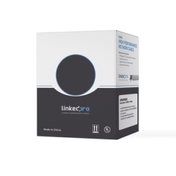 Bobina de Cable de 305 Metros (1000 Pies) Cat5e, Aleación de Cobre y Aluminio (CCA), Color Gris, Uso Interior