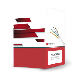 Bobina de Cable de UTP de 4 Pares Cat5e de 305 Metros (1000 Pies), 100% Cobre, PVC ROHS, Color Gris, 24 AWG, Uso en Interior, Pa