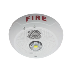 Sirena con Lámpara LED Estroboscópica, Montaje en Techo, Nivel de Candelas Seleccionable, Color blanco , Nuevo Diseño Moderno