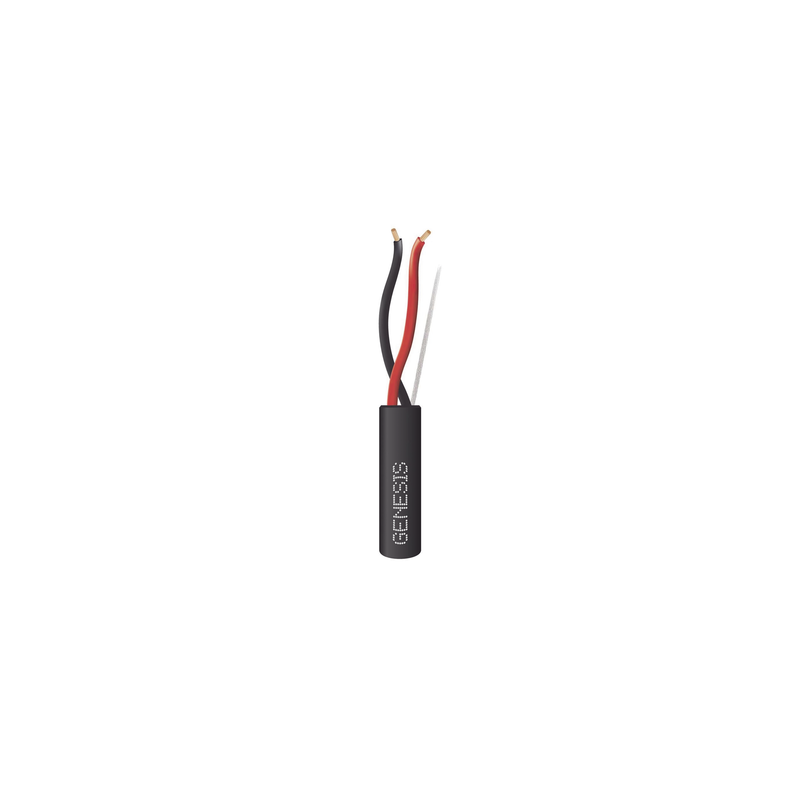 Carrete de Cable 305 Metros (1000 Pies) / 2 x 14 AWG Tipo FPL / Cable Direct Burial / Color Negro / Para Uso en Intemperie / Uso