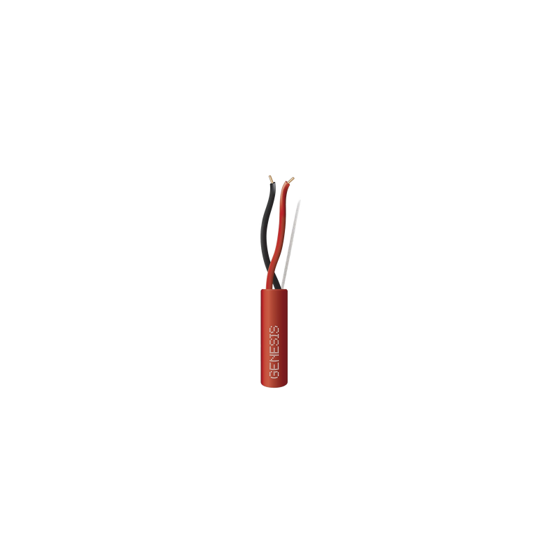 Carrete de Alambre 305 Metros (1000 Pies) / 2 x 16 AWG / Riser / Color Rojo / Tipo FPLR, CL3R, (UL) FT4 / Para Aplicaciones en S