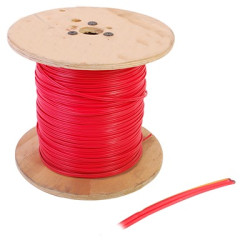 Carrete de Alambre de 305 Metros (1000 Pies) / 2 x 16 AWG / Riser / Tipo ZIP FPLR-CL3R / Para Aplicaciones en Sistemas de Detecc