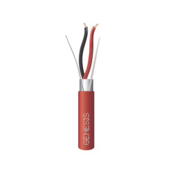 Bobina de 305 Metros (1000 Pies) de Alambre / 2 x 18 AWG / Riser / Blindado / Tipo FPLR / Color Rojo / Para Aplicaciones en Sist