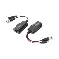 Kit de transceptores activos con conector para alimentación (12V/24Vcc/AC) TurboHD para aplicaciones de video por UTP Cat5e/6 e
