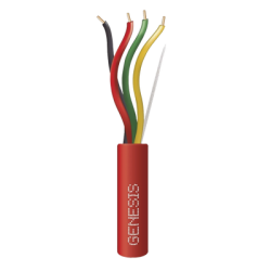 Carrete de Alambre 305 Metros (1000 Pies) / 4 x 16 AWG / Riser / Color Rojo / Tipo FPLR, CL3R, (UL) FT4 / Para Aplicaciones en S