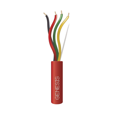 Carrete de Alambre 305 Metros (1000 Pies) / 4 x 16 AWG / Riser / Color Rojo / Tipo FPLR, CL3R, (UL) FT4 / Para Aplicaciones en S