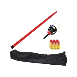 Kit De Prueba De Detectores De Humo, Incluye Pértiga Telescópica SOLO-100 4.6m, Dispensador SOLO-330 4", 12 Latas De Humo M8 y
