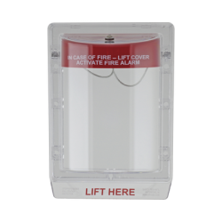 Cubierta Protectora de Policarbonato Serie Stopper IIÆ, Con Bocina, Sin Espaciador, Montaje Empotrado, Etiqueta en Inglés