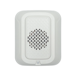 Sirena de Baja Frecuencia / Montaje en Pared / 12 o 24 Vcd / Color Blanco