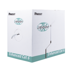 Bobina de Cable UTP 305 Metros (1000 Pies) de Cobre, TX6000? PanNet, Reelex, Gris, Categoría 6 Mejorado (23 AWG), PVC (CMR, Ris