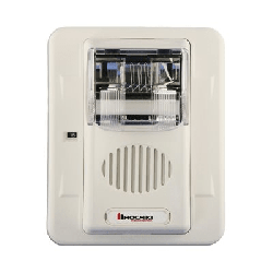 Sirena Estrobo, 24 Vcd, Multi-Candela 15 hasta 110 cd, Montaje En Pared, Color Blanco, Serie HEC3 (0500-06030)