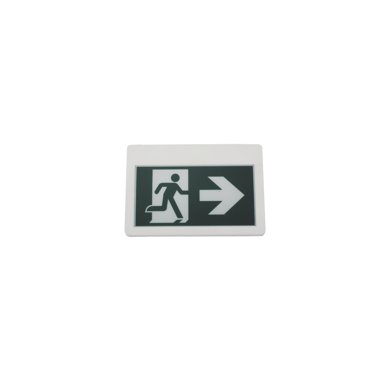 Letrero LED de Señalización de salida "Hombre Corriendo"/ Alto brillo / Uso en pared, lateral o techo / Batería de Respaldo I