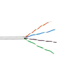 Bobina de Cable de 305 Metros (1000 Pies) UTP Cat6 Riser / Color Blanco / UL, CMR, Probado a 350 Mhz / Para Aplicaciones de CCTV