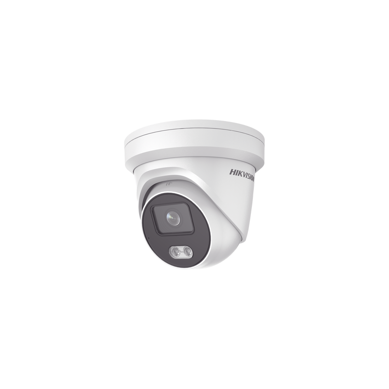 Turret IP 4 Megapixel / Imagen a Color 24/7 / Lente 4 mm / Luz Blanca 30 mts / WDR 130 dB / Exterior IP67 / Micrófono Integrado