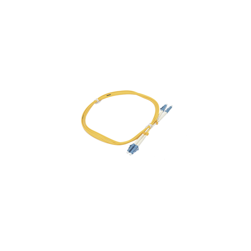 Jumper de Fibra Óptica Duplex, Monomodo, con Conectores LC/UPC-LC/UPC, 2 Metros (6.56 Pies)