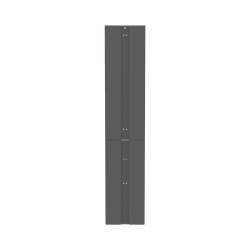 Tapa Final de Fila, Para Organizador Vertical PR2V PatchRunner™ 2, de 45 UR, Color Negro