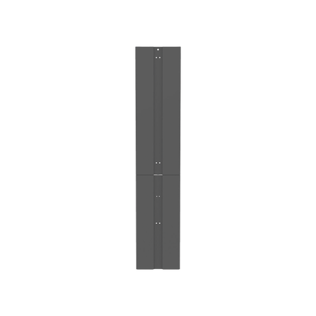 Tapa Final de Fila, Para Organizador Vertical PR2V PatchRunner™ 2, de 45 UR, Color Negro