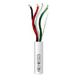 Bobina de 152 Metros (500 Pies) de Cable / 4 x 16 AWG / Cable Audacious / Riser / Libre de Oxígeno / Color Blanco / Aplicacione