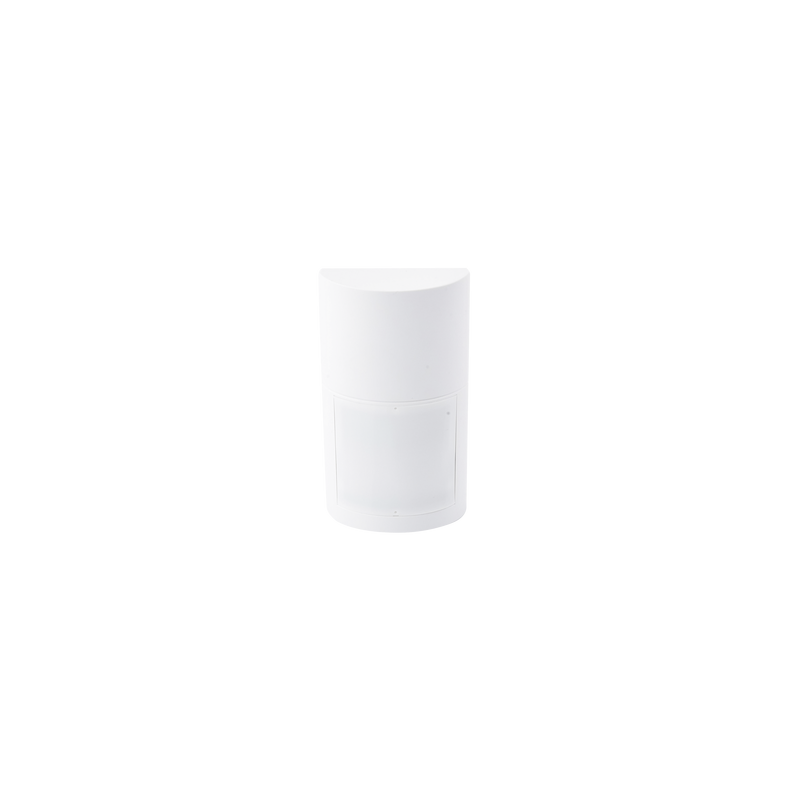 Detector de Movimiento Pasivo / Altura de montaje 0.8m a 2.7 m ajustable / Estándar Cableado / 100% Exterior / Compatible con c