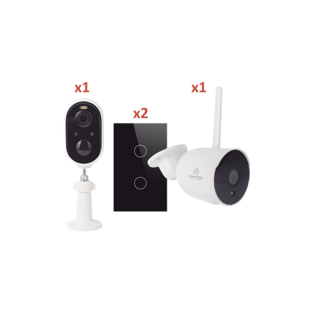 (Wifi) KIT 2 camaras Wifi y 2 apagadores inteligentes Wifi