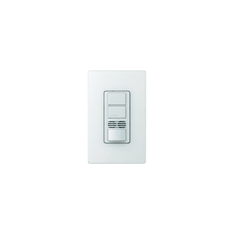 Interruptor con Sensor de Ocupación, Doble Tecnología Para Detección de Movimiento, Color Blanco