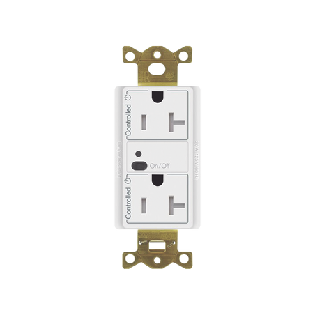 Receptáculo inalámbrico Lutron VIVE / 20 A, control inteligente en los 2 conectores.