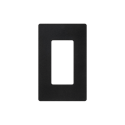 Tapa Color Negro Satin para interruptor o dimmer Lutron, 1 gang, limpio y moderno