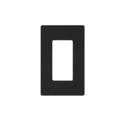 Tapa Color Negro para interruptor o dimmer Lutron, 1 gang, limpio y moderno