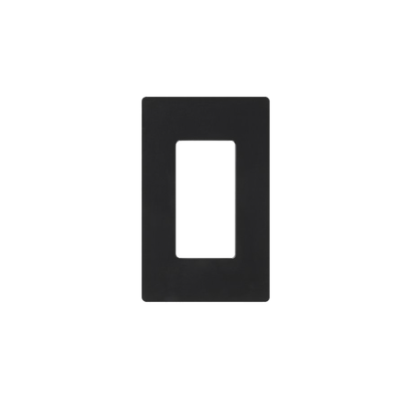 Tapa Color Negro para interruptor o dimmer Lutron, 1 gang, limpio y moderno