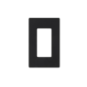 Tapa Color Negro para interruptor o dimmer Lutron, 1 gang, limpio y moderno