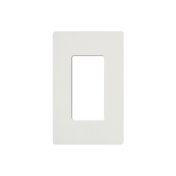 Tapa Color Blanco Satin para interruptor o dimmer Lutron, 1 gang, limpio y moderno