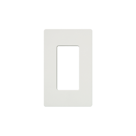 Tapa Color Blanco Satin para interruptor o dimmer Lutron, 1 gang, limpio y moderno