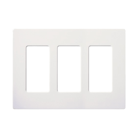 Tapa Color Blanco para interruptor o dimmer Lutron, 3 gang, limpio y moderno