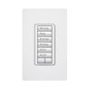 (RadioRA2) Teclado Seetouch Hibrido 6 botones, 2 botones subir/bajar, programe escenas diferentes en cada botón,puede instalars